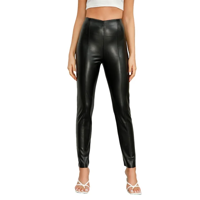 Women's Punk Tight Fleece lined Pants Black - Shop at LoveMi