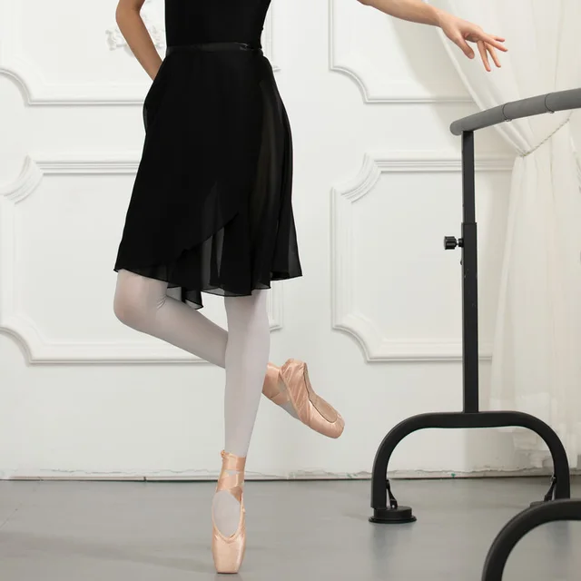 Chiffon Lace up Ballet Clothes Skirt Black - Shop at LoveMi