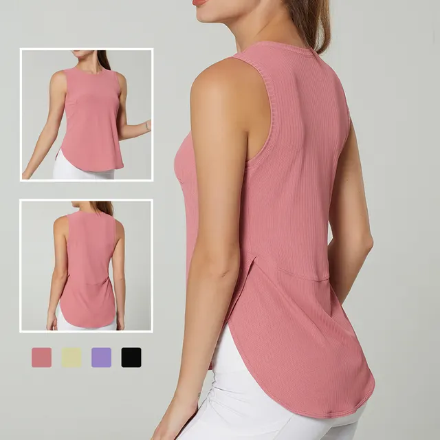 Outer Wear Running Fitness Top Quick dry Vest Pink - Shop at LoveMi