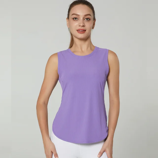 Outer Wear Running Fitness Top Quick dry Vest Purple - Shop at LoveMi