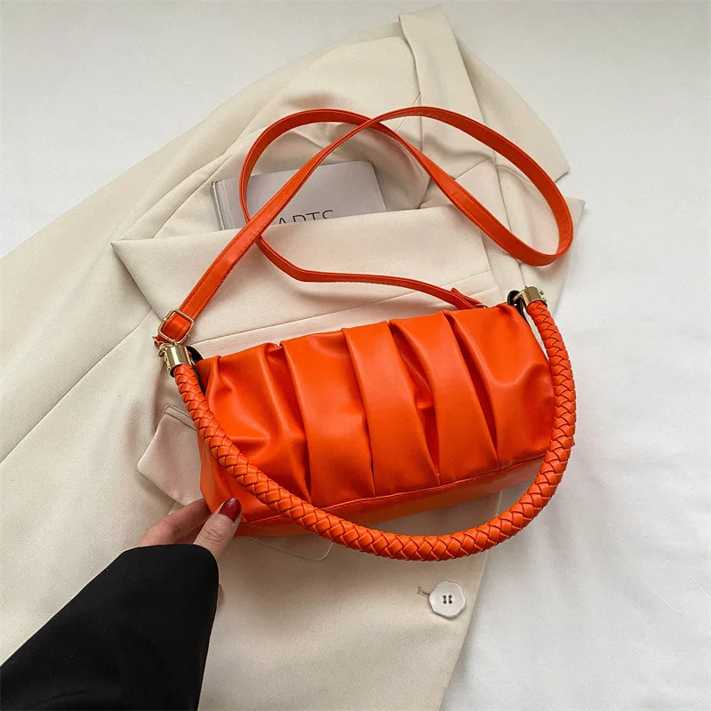 Women's Casual Simple Underarm Bag Orange - Shop at LoveMi