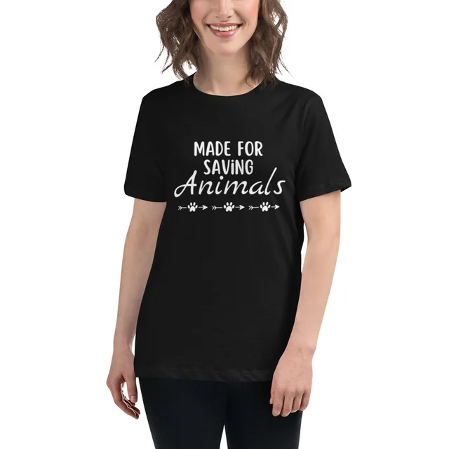 Cotton T shirt Round Neck Short Sleeve Printing Black - Shop at LoveMi