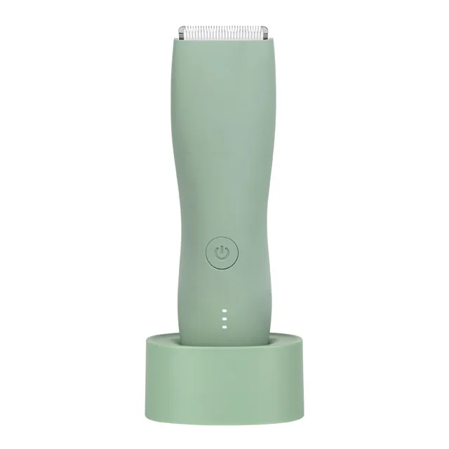 Men's Body Multifunctional Shaver Private Hair Shaver Green With Base - Shop at LoveMi