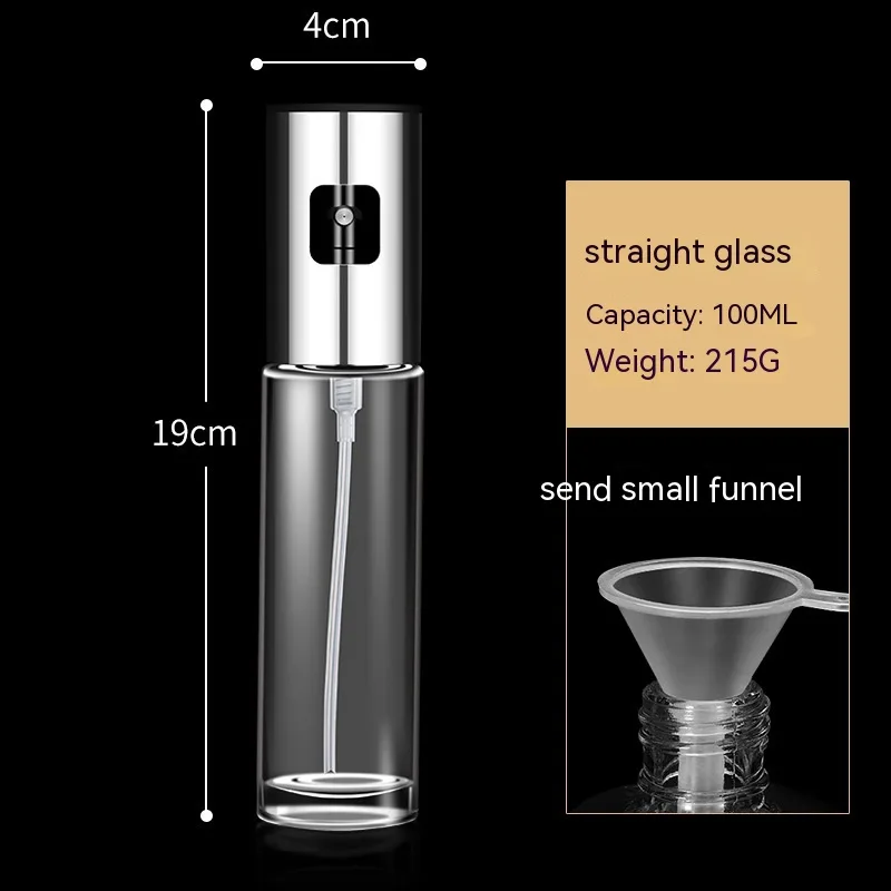 Household Kitchen Glass Oil Dispenser Straight Style 100Ml - Shop at LoveMi