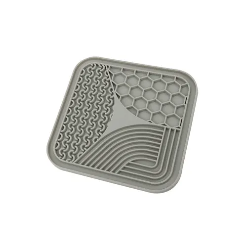 Anti choke Slow Feeding Bowl Dog Licking Pad Pet Supplies Gray Small Size - Shop at LoveMi