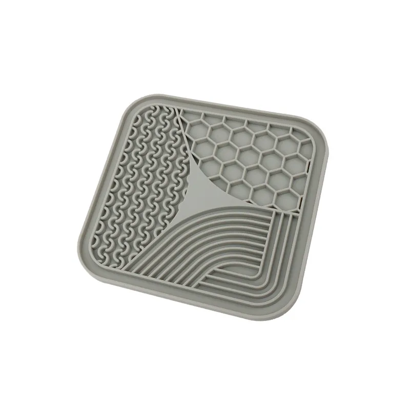Anti choke Slow Feeding Bowl Dog Licking Pad Pet Supplies Gray Small Size - Shop at LoveMi