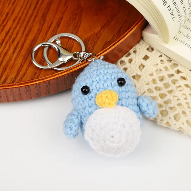 Cartoon Animal Car Key Ring Wool Woven Bag Package Pendant Style O - Shop at LoveMi