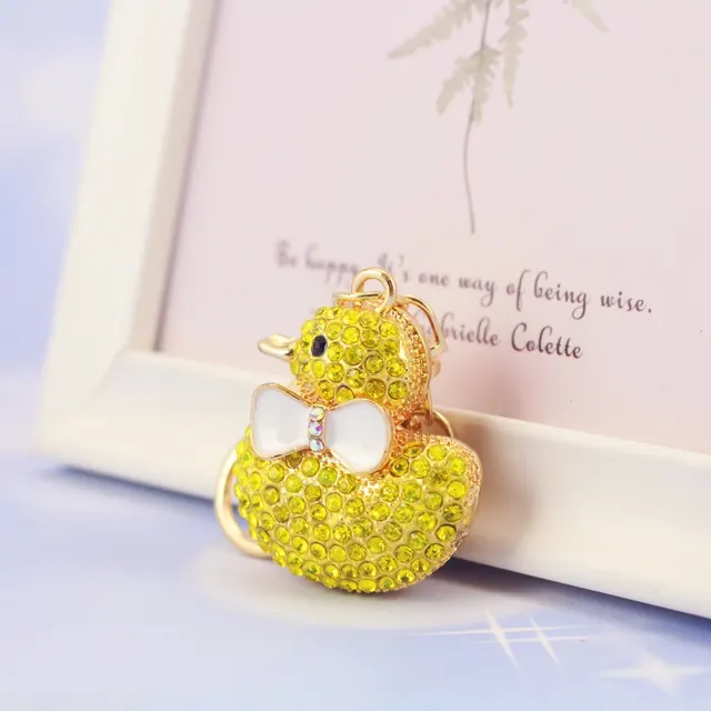 Automobile Hanging Ornament Pendant Keychain Yellow - Shop at LoveMi