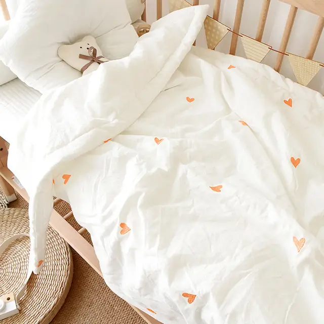 Four Seasons Universal Baby Cotton Water washing Embroidery Quilt Embroidery Love - Shop at LoveMi
