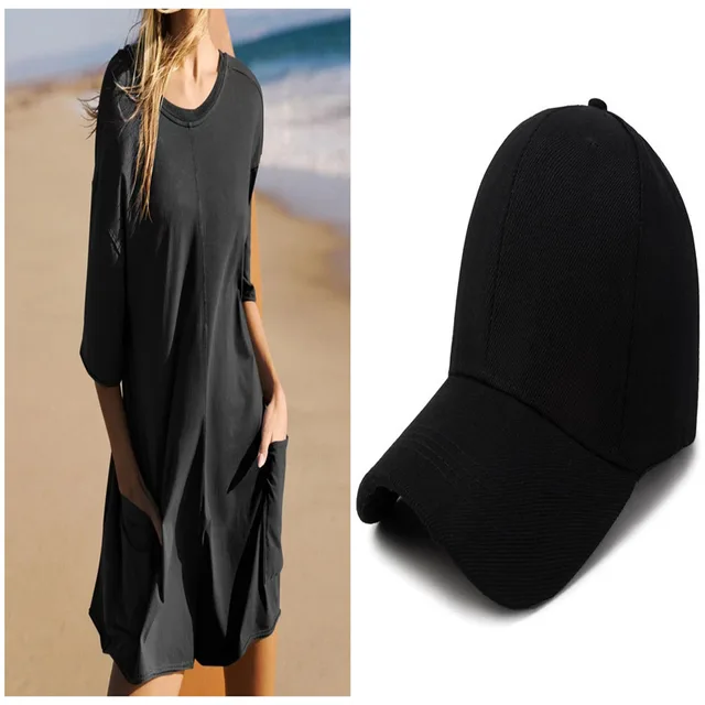 Women's Loose Short sleeved Shorts Jumpsuit Summer Casual Backless Beach Overall Pants With Pockets Black With A Hat - Shop at LoveMi