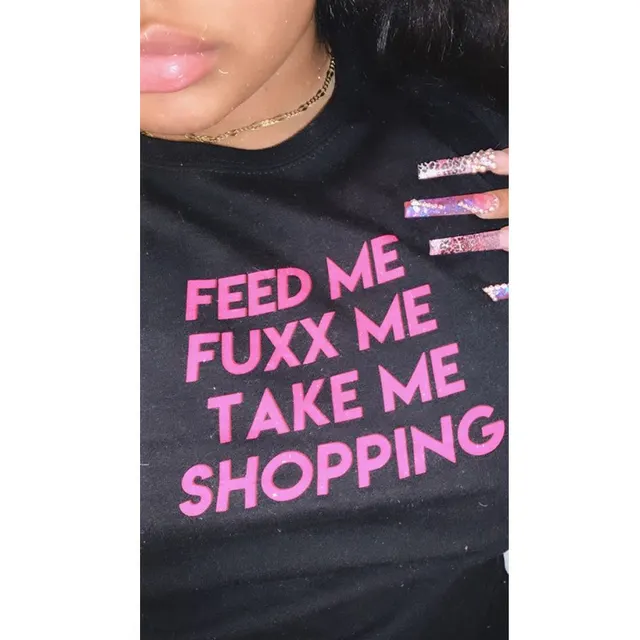 Summer New Round Neck Pullover Short Sleeve Letter Printed Women's Top T shirt 3 Style - Shop at LoveMi