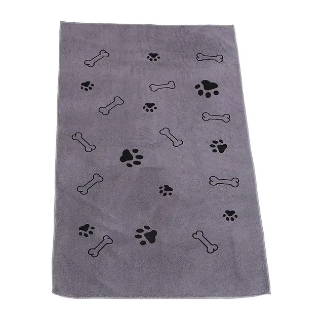 Absorbent Towel For Pet Thickened Dog Cat Gray - Shop at LoveMi
