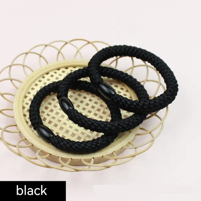 Nylon Hand woven Thickening Hair Band Black - Shop at LoveMi