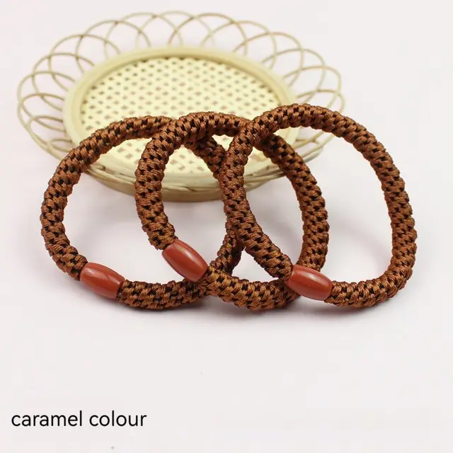 Nylon Hand woven Thickening Hair Band Caramel Color - Shop at LoveMi