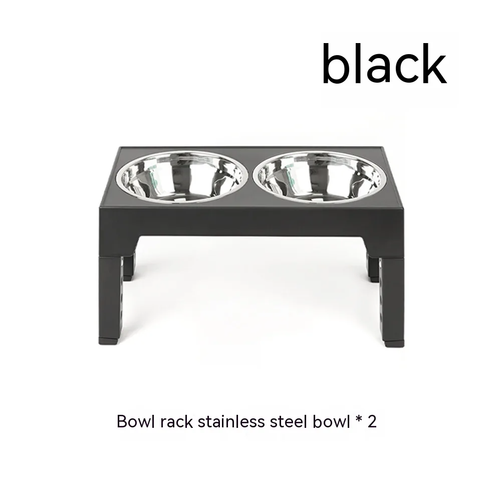 Pet Feeder Slow Feeding Bowl Lifting Dog Bowl Rack Neck Protection White - Shop at LoveMi