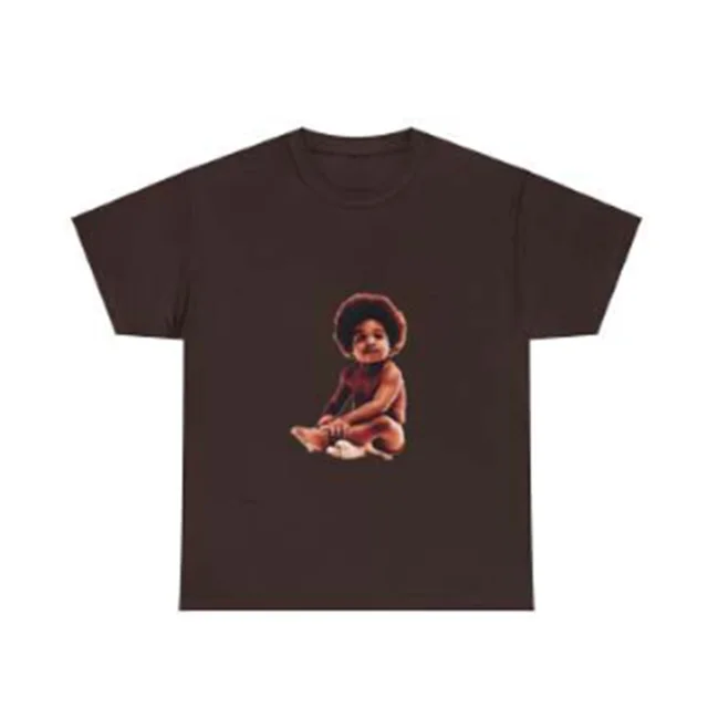 Cotton T shirt Round Neck Short Sleeve Printing Coffee - Shop at LoveMi