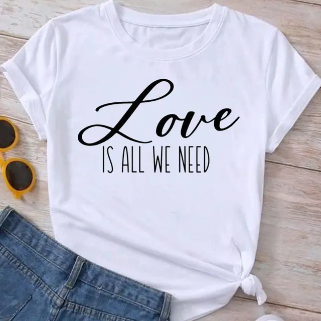 Flower Plant Bottoming Shirt Half Sleeve Simple Cartoon Mgq29055 - Shop at LoveMi