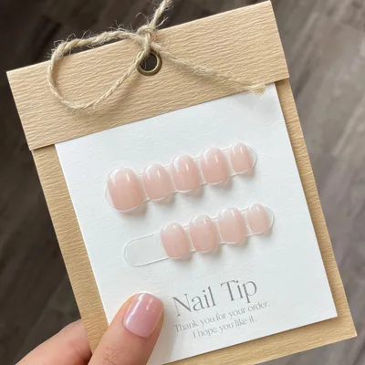 Removable Short Nail Art For Women Simple French Style - Shop at LoveMi