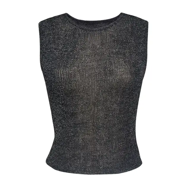 Women's Fashion See through Vest Top Black - Shop at LoveMi