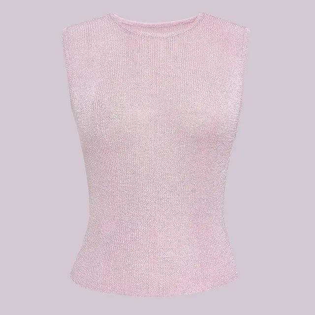 Women's Fashion See through Vest Top Pink - Shop at LoveMi