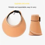 Sun Hat Female UV Air Top UV Protection - Orange Red