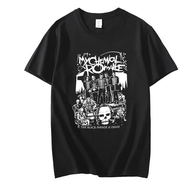 Punk Harajuku Dark Loose Vintage Top Couple T shirt Short Sleeve 1Color - Shop at LoveMi