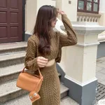 Niche Woven Handbag Cute - Brown