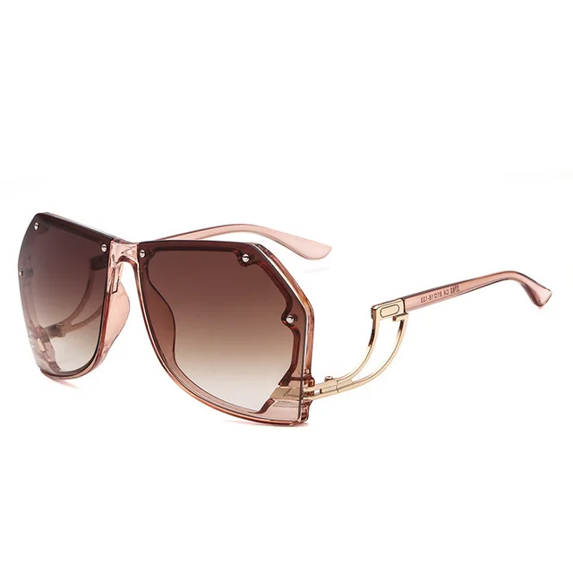 Fashion Retro Glasses Personality Men And Women C5 Champagne Box Tea - Shop at LoveMi