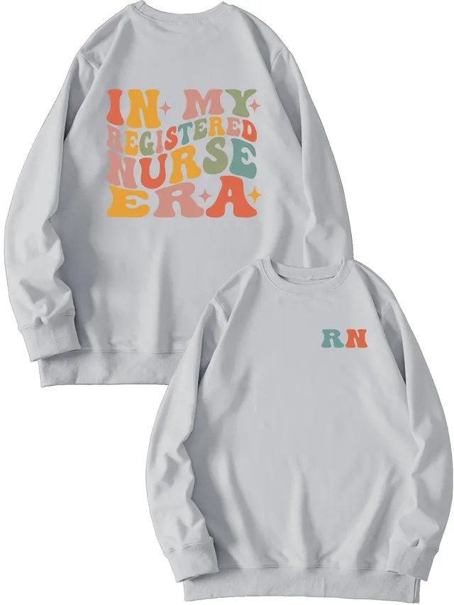 Women's Hoodless Sweater Round Neck Top Gray Sweater - Shop at LoveMi