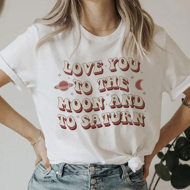 Sweet Cute Letters T shirt Loose Round Neck 14 Style - Shop at LoveMi