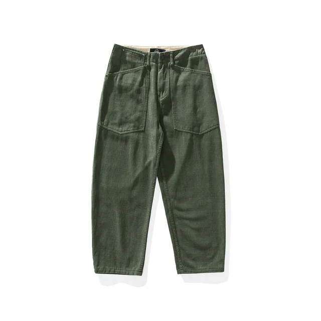 Japanese Spring Style Large Workwear With Pocket Casual Loose Pants Army Green - Shop at LoveMi