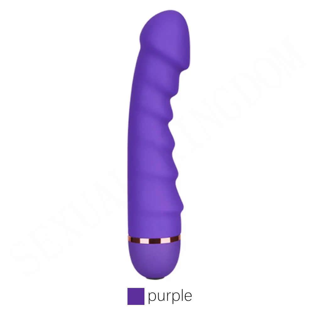 Waveform Vibration G spot Supplies Female Silicone Stick Purple - Shop at LoveMi