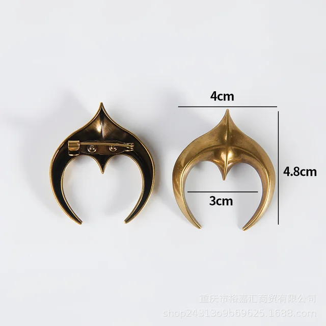 Metal Simplicity Ins Style Temperament Brooch Accessories 5 Golden Arc Cross Star - Shop at LoveMi