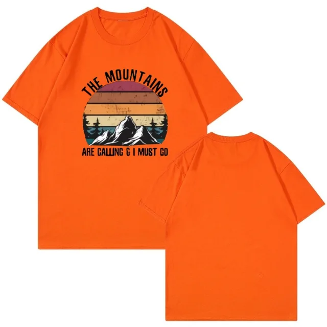 Women's Retro Short Sleeved T shirt Orange - Shop at LoveMi