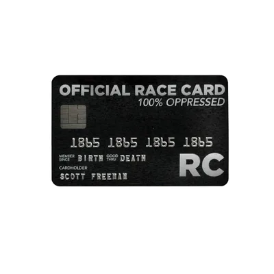 White Privilege Card Credit Card Trumps Everything Black 1Pcs - Shop at LoveMi