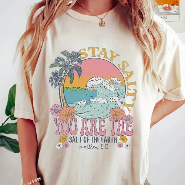 European And American Digital Printing Casual Round Neck Short Sleeves Apricot - Shop at LoveMi