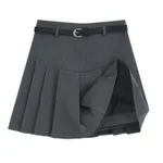 Women's Anti-exposure High Waist Slimming A- Line Skirt - Dark Gray