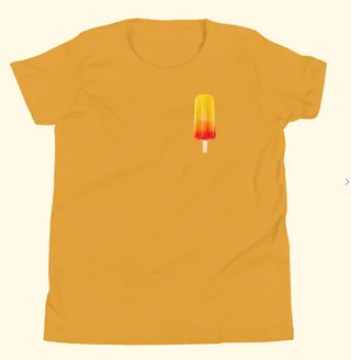 European And American Digital Printing Casual Round Neck T-shirt - Mustard