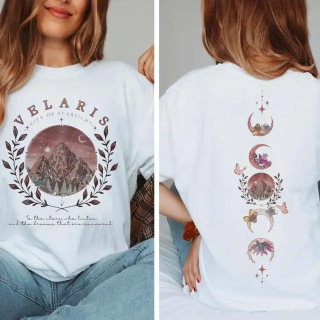 European And American Digital Printing Casual Round Neck T shirt White - Shop at LoveMi