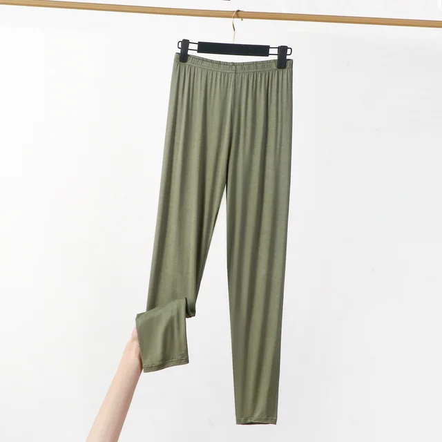 Plus sized Oversized Underwear Leggings Women's Thin Slim fit Innerwear Army Green - Shop at LoveMi