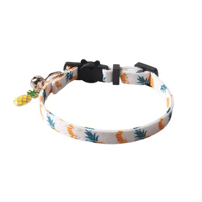 Fruit Blossom Series Bow Tie Cat Collar Light Plate Pineapple - Shop at LoveMi