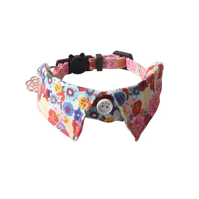 Fruit Blossom Series Bow Tie Cat Collar Red Flower - Shop at LoveMi