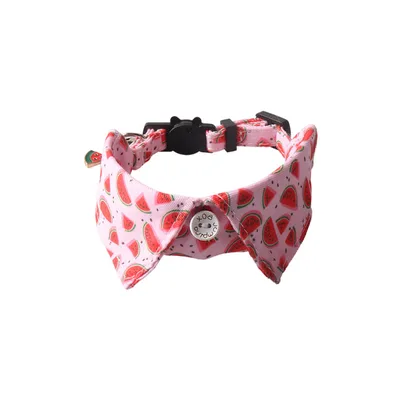 Fruit Blossom Series Bow Tie Cat Collar Watermelon - Shop at LoveMi