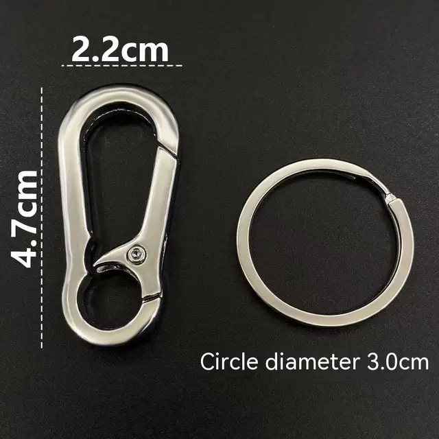 Man Waist Mounted Metal Anti lost Keychain Silver - Shop at LoveMi