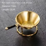 Pure Brass Tea Strainer Kung Fu Tea Set Filter Accessories Tea Filter Fair Tea Water Separation Utensils - Medium Short Handle Spring - View 1