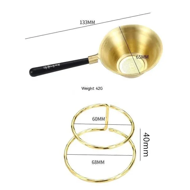 Pure Brass Tea Strainer Kung Fu Tea Set Filter Accessories Tea Filter Fair Tea Water Separation Utensils Small Size Tea Strainer Spring - Shop at LoveMi