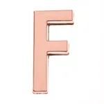 30Mm Rose Gold Letter F