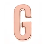30Mm Rose Gold Letter G