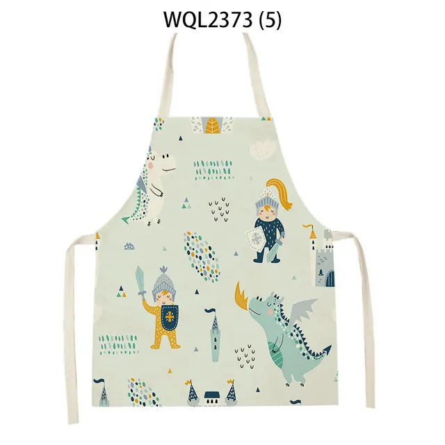 Cartoon Apron Kitchen Printing Sleeveless Blouse Wql2373 5 - Shop at LoveMi