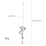 Garden Decoration Window Hanging Hand-knitted Butterfly Dragonfly Crystal Pendant - Dragonfly
